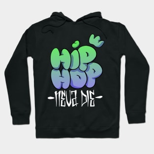 Hip Hop - Neva Die - Kurzarm Weiß HipHop Musik Hoodie